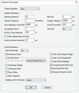 DSA Tools PSAT window showing solution parameters.